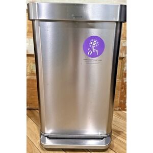 Simplehuman Stainless Steel Step Trash Can Liner Pocket Trash Can 45L